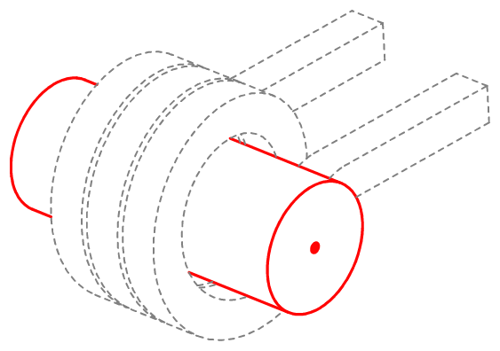 drawing of an inductive coil